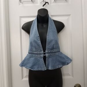 JEANS denim Adjustable Waist Top